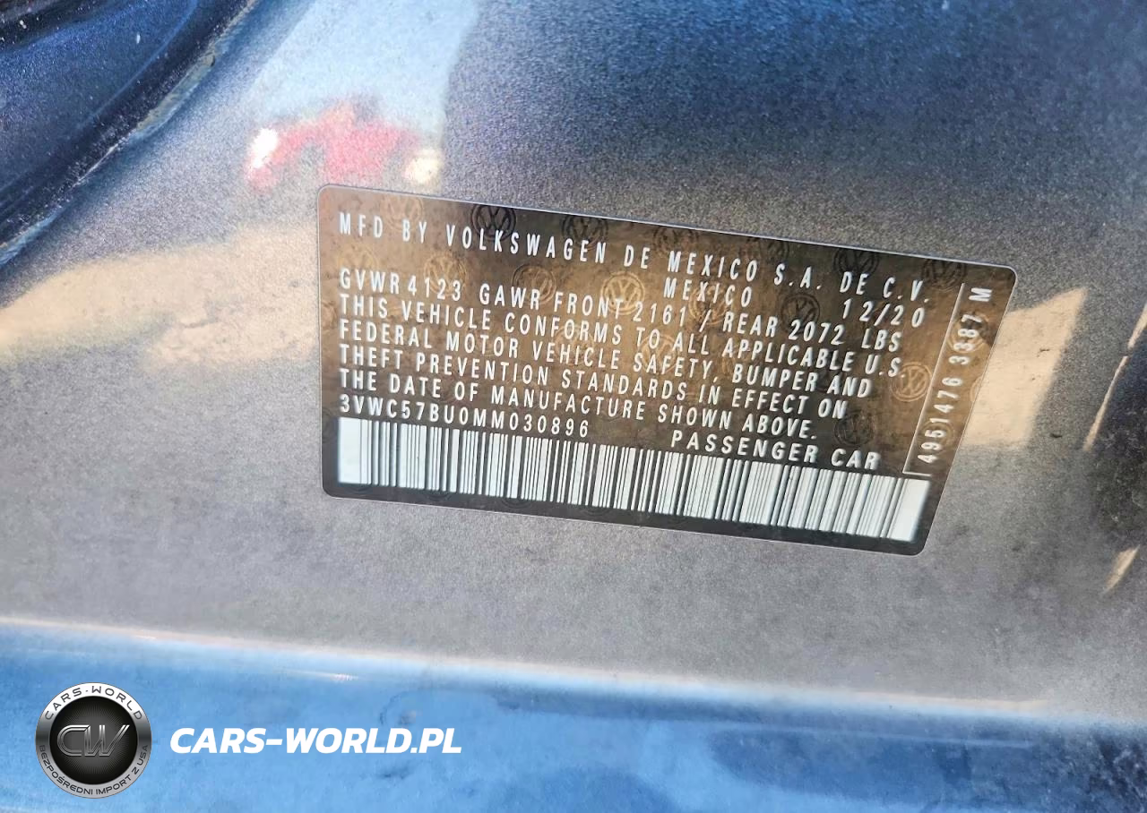 2021 Volkswagen Jetta S VIN:3VWC57BU0MM030896 - 12