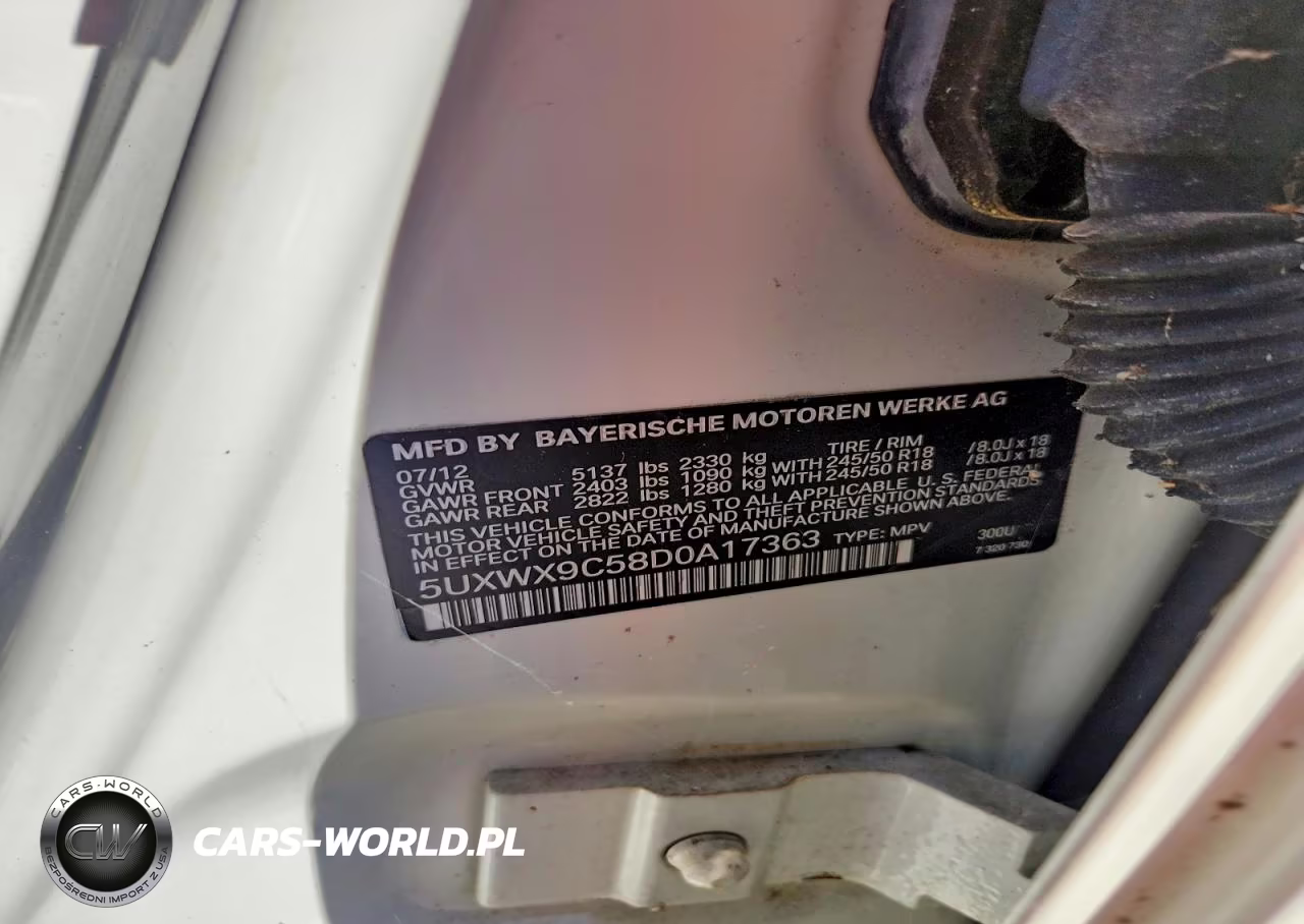 2013 BMW X3 xDrive28I VIN:5UXWX9C58D0A17363 - 12