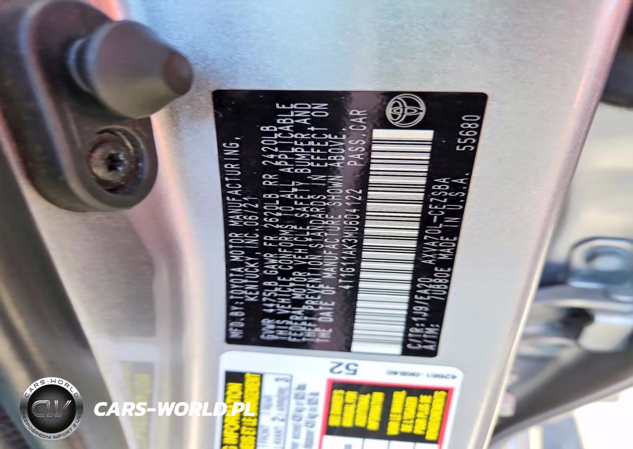 2021 Toyota Camry Se VIN:4T1G11AK3MU604122 - 12