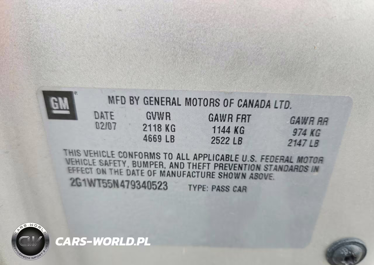 2007 Chevrolet Impala Lt VIN:2G1WT55N479340523 - 12