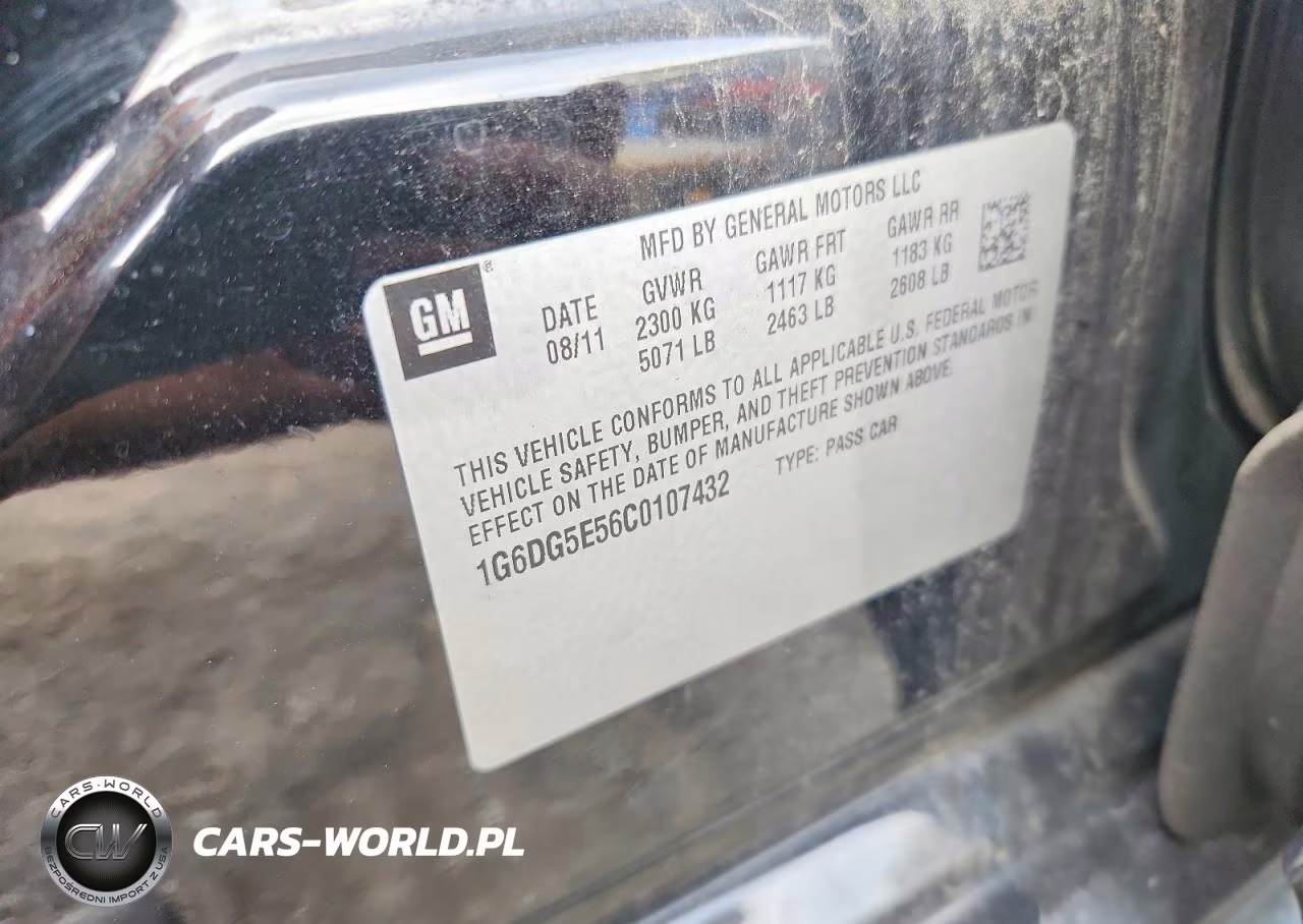 2012 Cadillac Cts Luxury Collection VIN:1G6DG5E56C0107432 - 12
