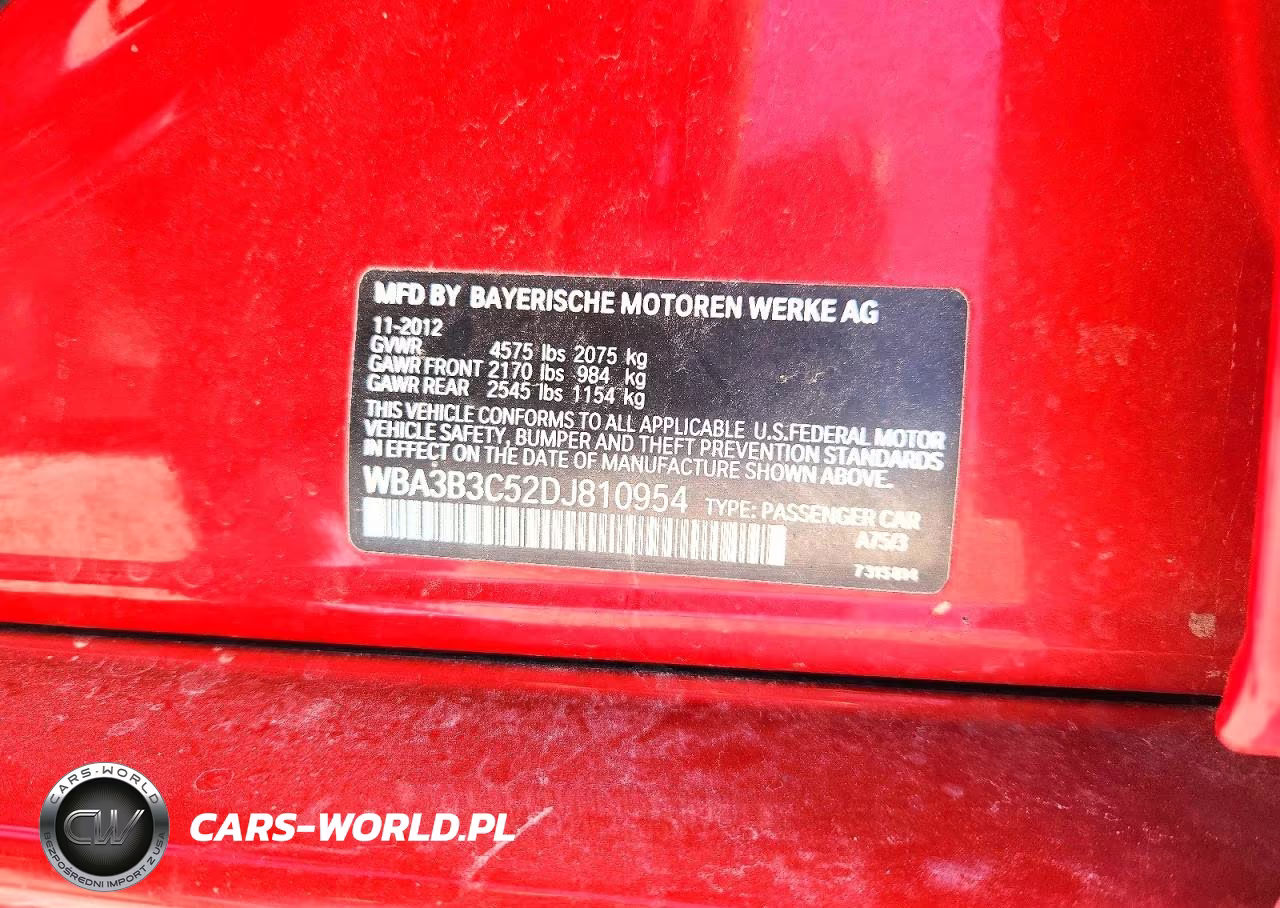 2013 BMW 328 Xi VIN:WBA3B3C52DJ810954 - 13