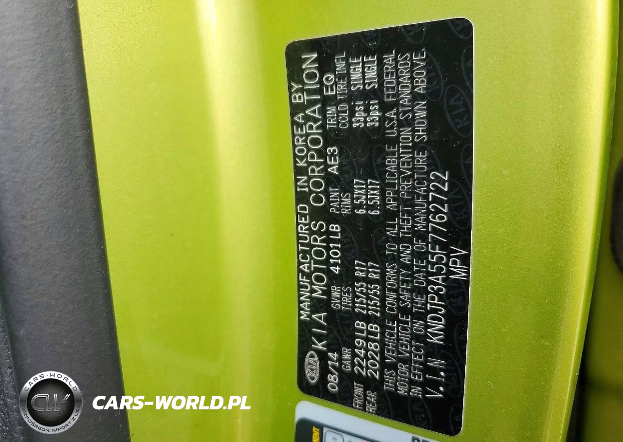 2015 Kia Soul + VIN:KNDJP3A55F7762722 - 12