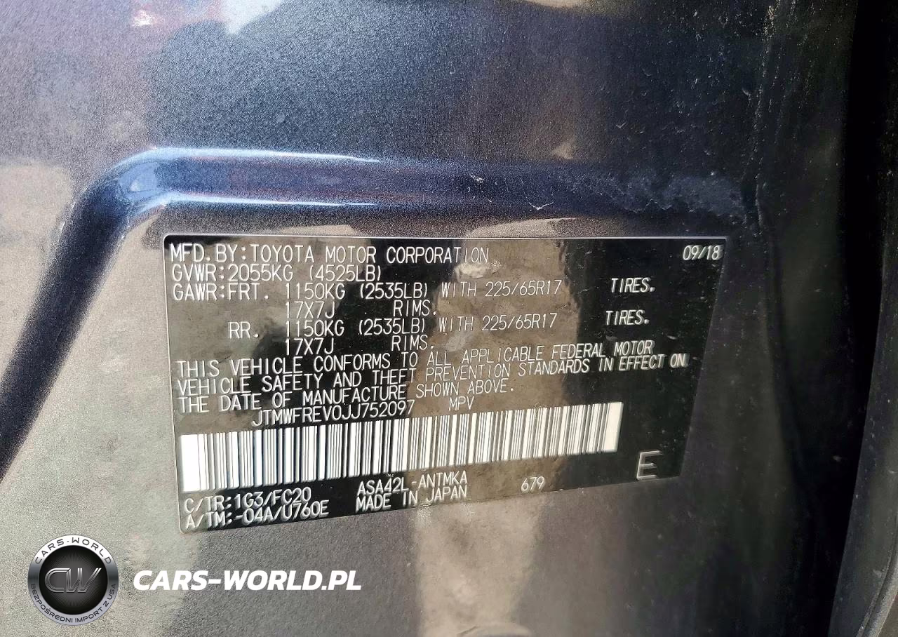 2018 Toyota Rav4 Xle VIN:JTMWFREV0JJ752097 - 12