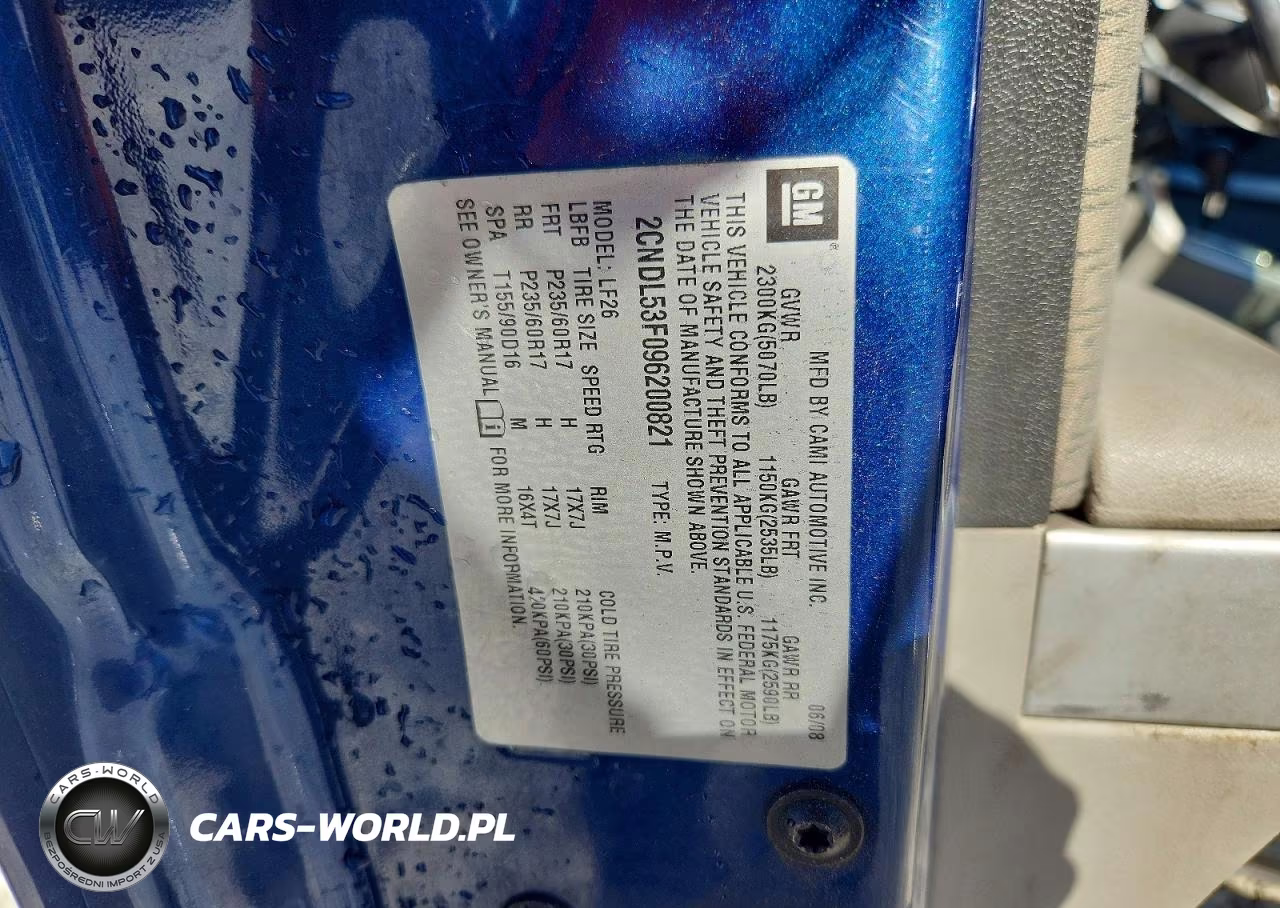 2009 Chevrolet Equinox Lt VIN:2CNDL53F096200821 - 13