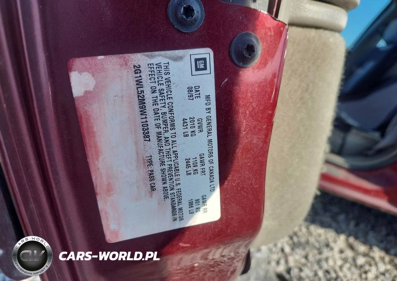 1998 Chevrolet Lumina Base VIN:2G1WL52M9W1103387 - 12