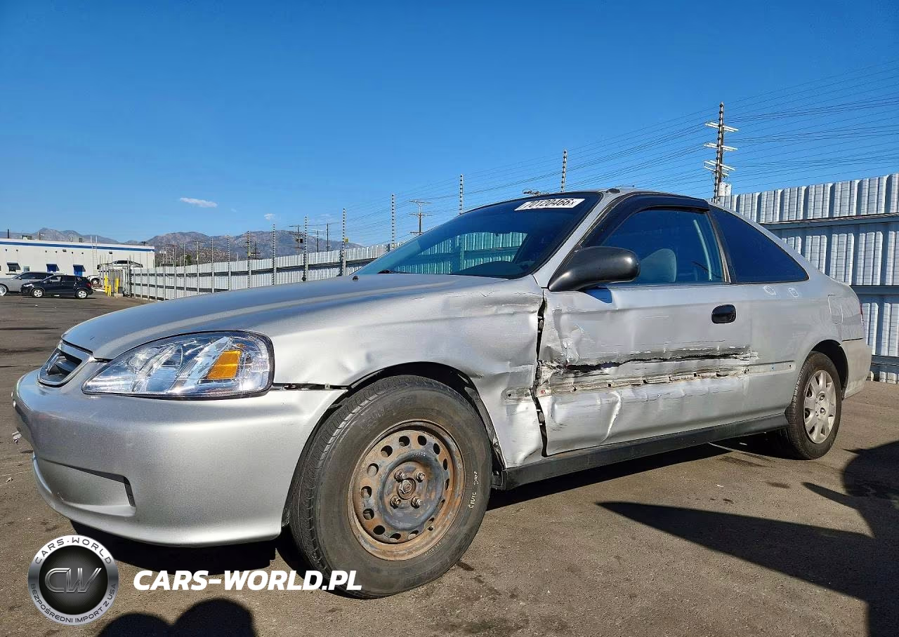 2000 Honda Civic Dx VIN:1HGEJ6229YL125367 - 1