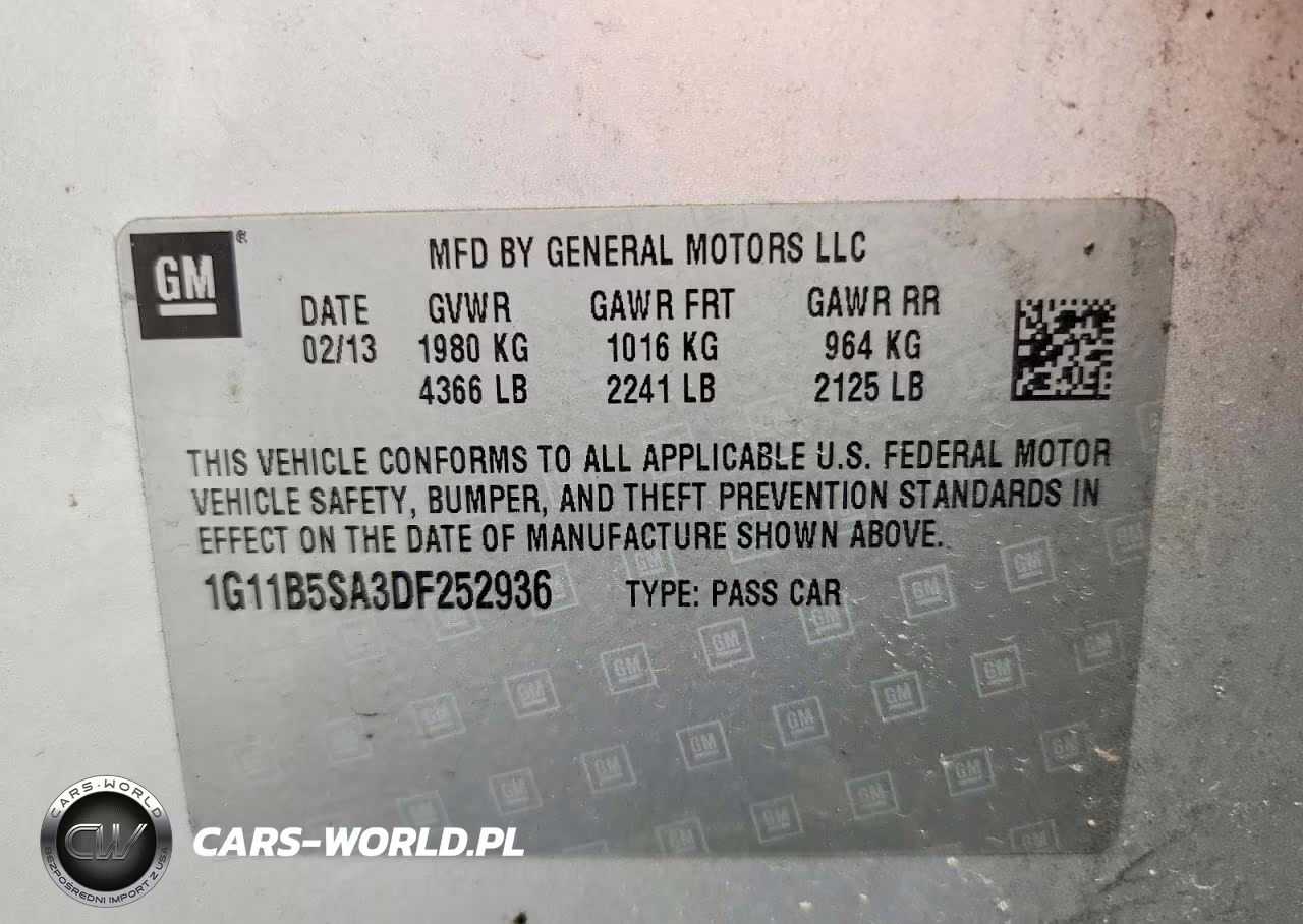 2013 Chevrolet Malibu Ls VIN:1G11B5SA3DF252936 - 12