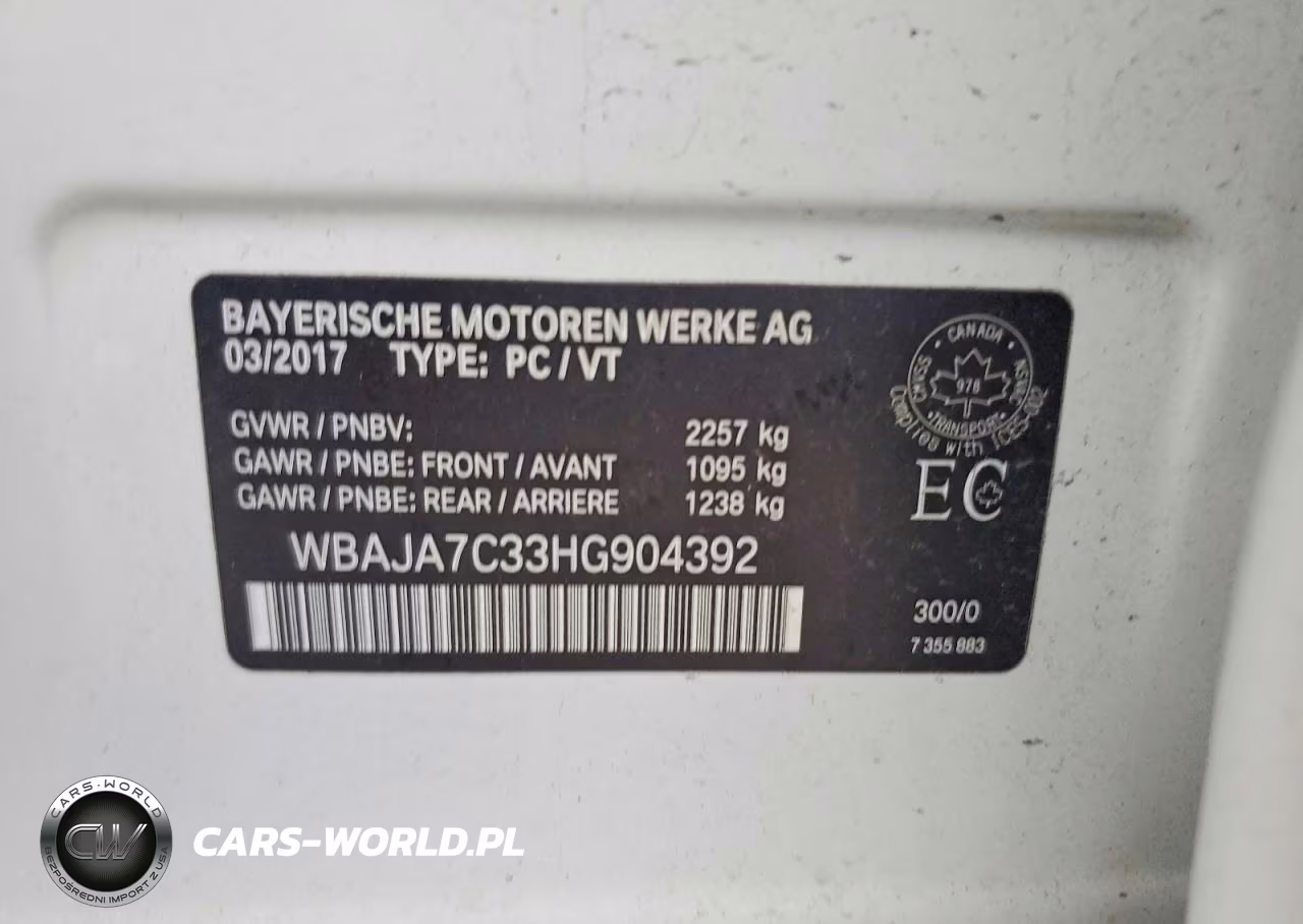2017 BMW 530 Xi VIN:WBAJA7C33HG904392 - 12