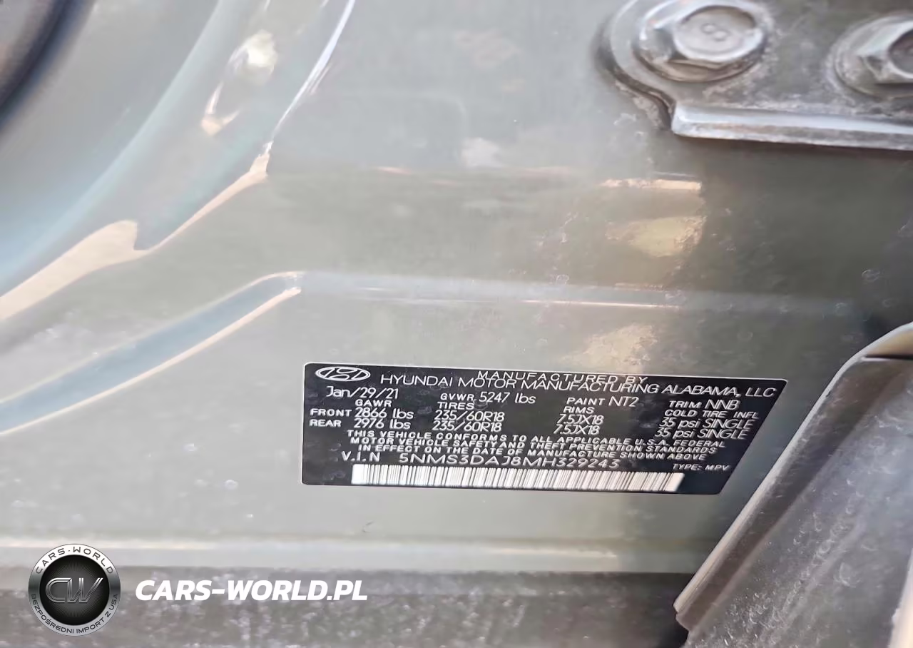 2021 Hyundai Santa Fe Sel VIN:5NMS3DAJ8MH329243 - 13