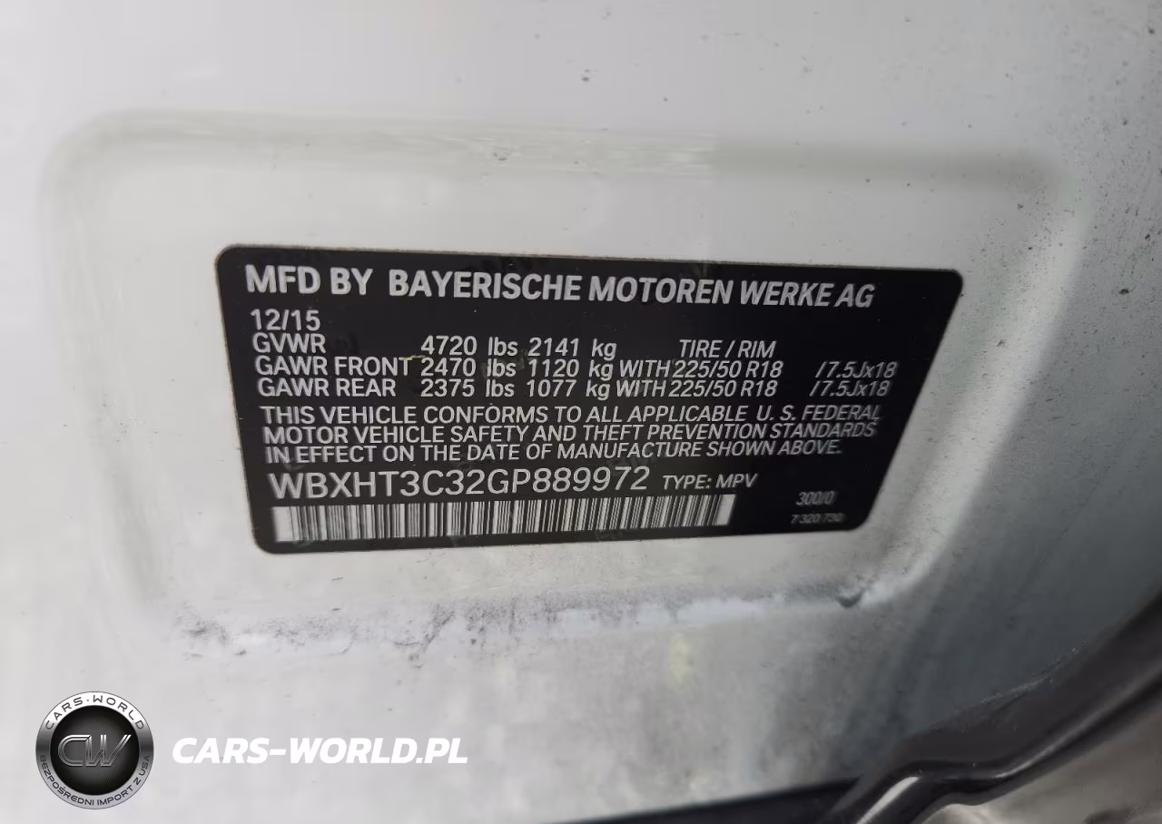 2016 BMW X1 xDrive28I VIN:WBXHT3C32GP889972 - 13