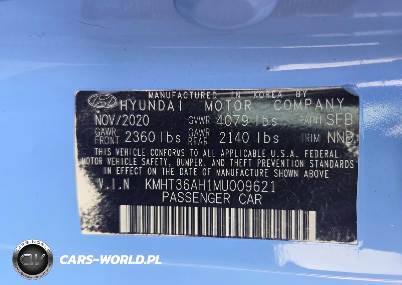 2021 Hyundai Veloster N Base VIN:KMHT36AH1MU009621 - 13