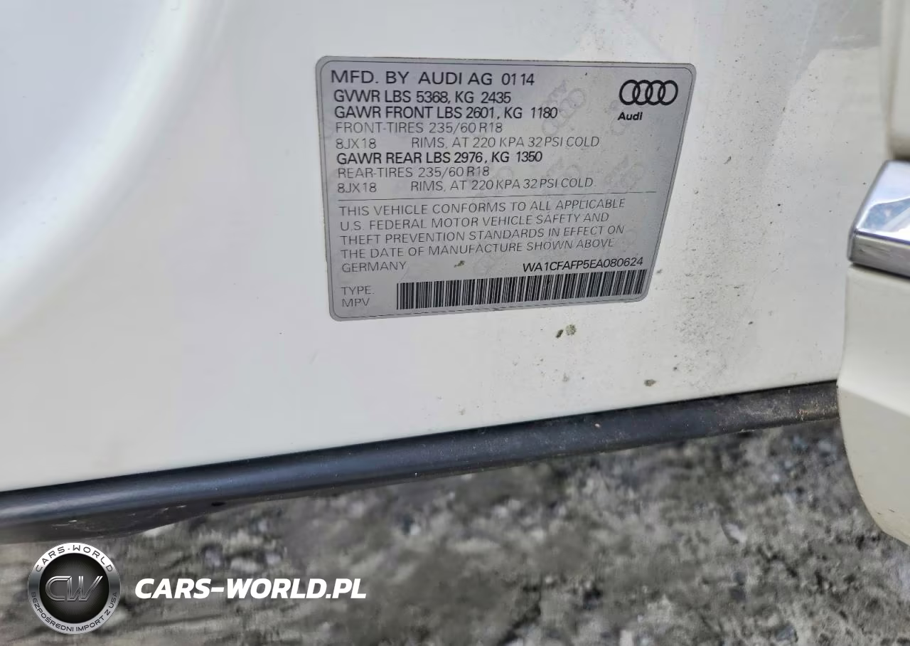2014 Audi Q5 Premium VIN:WA1CFAFP5EA080624 - 13