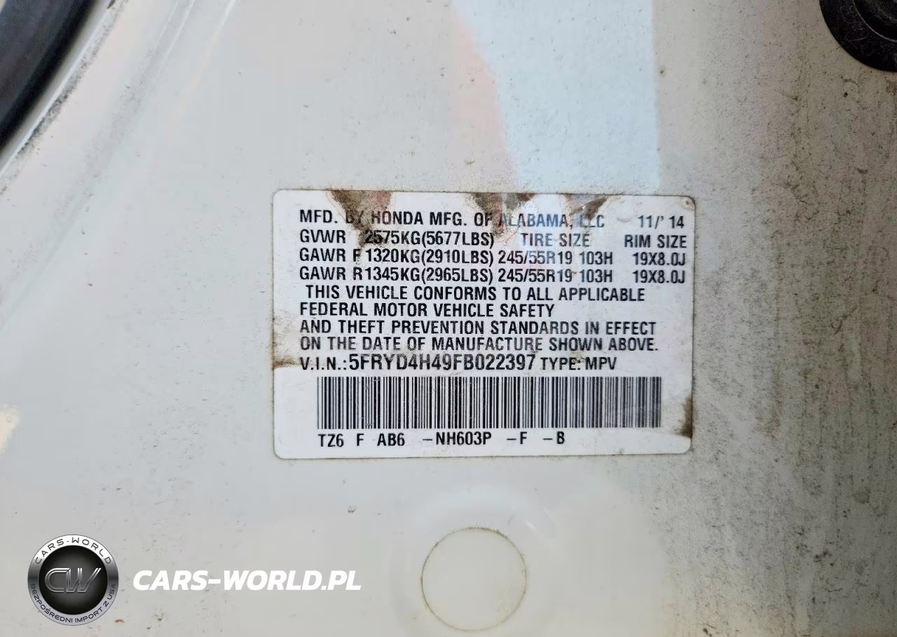 2015 Acura Mdx Technology VIN:5FRYD4H49FB022397 - 13