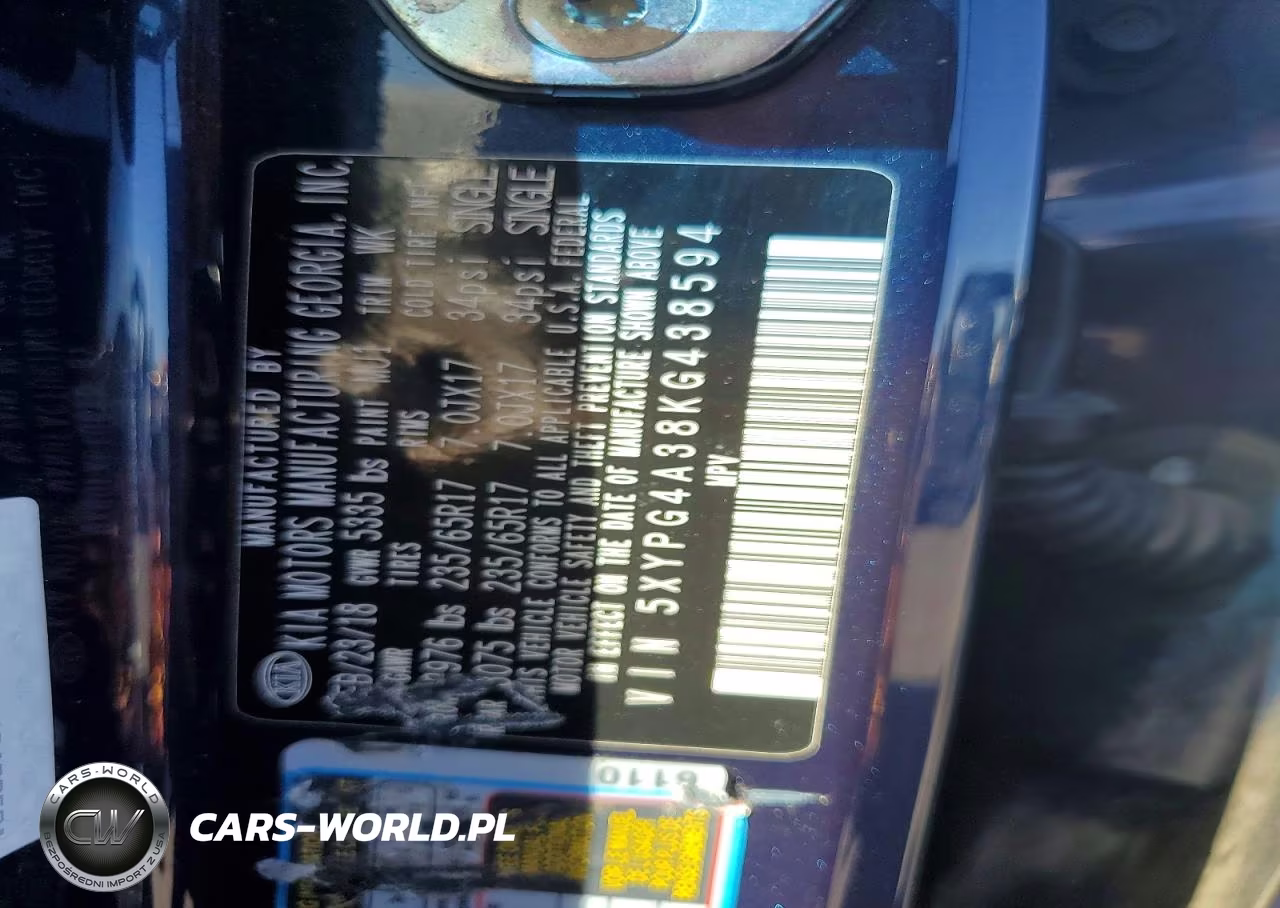 2019 Kia Sorento Lx VIN:5XYPG4A38KG438594 - 13