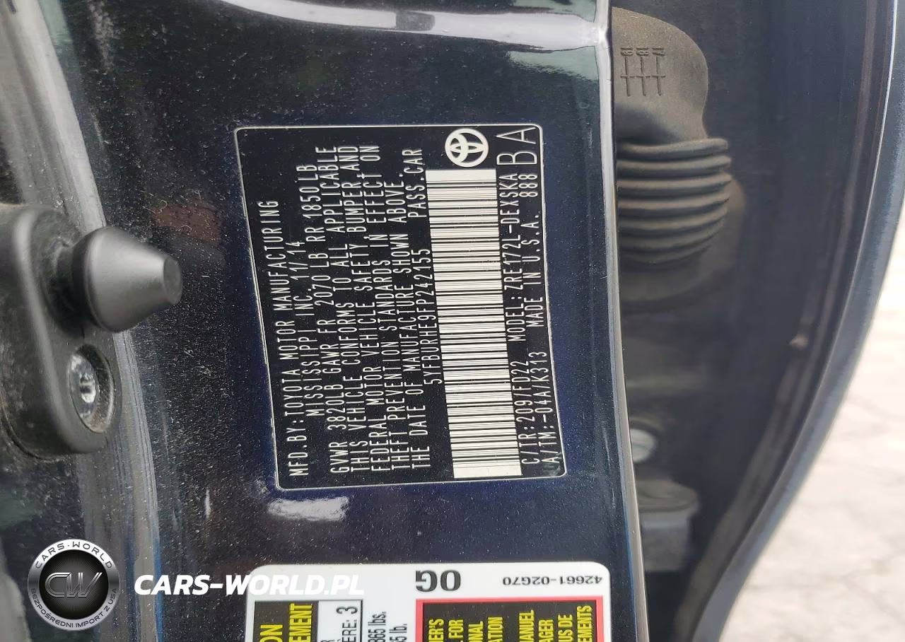 2015 Toyota Corolla S VIN:5YFBURHE9FP242155 - 12