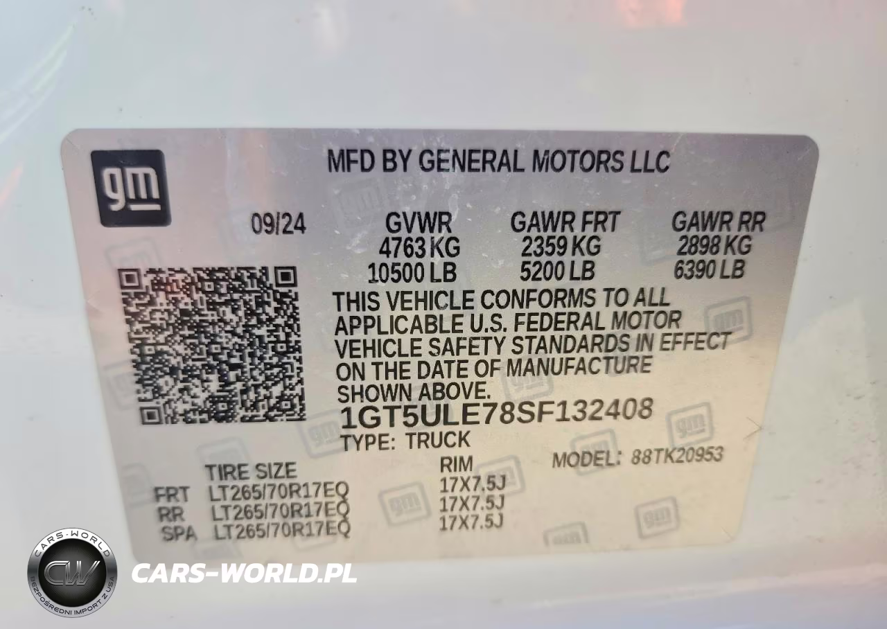 2025 GMC Sierra K2500 Heavy Duty VIN:1GT5ULE78SF132408 - 12