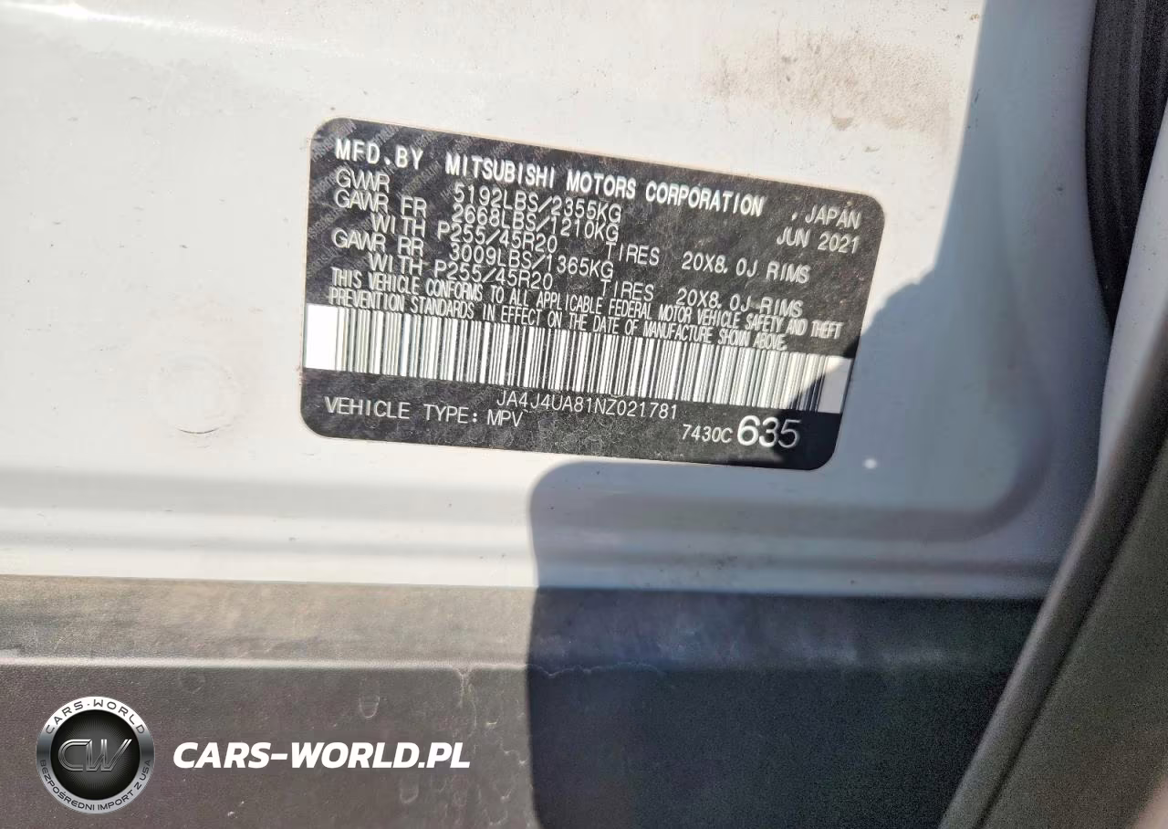 2022 Mitsubishi Outlander VIN:JA4J4UA81NZ021781 - 13