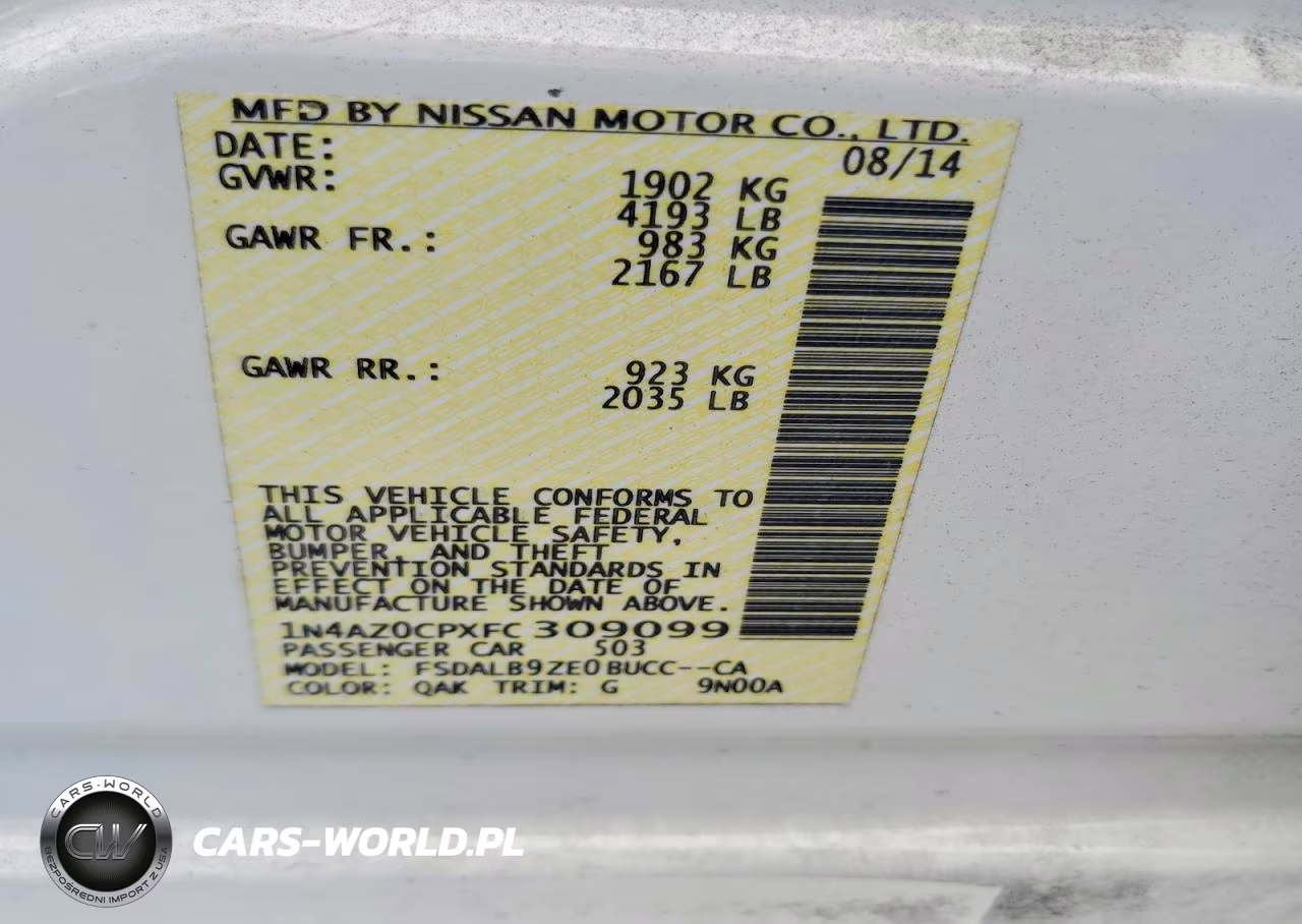 2015 Nissan Leaf S VIN:1N4AZ0CPXFC309099 - 12