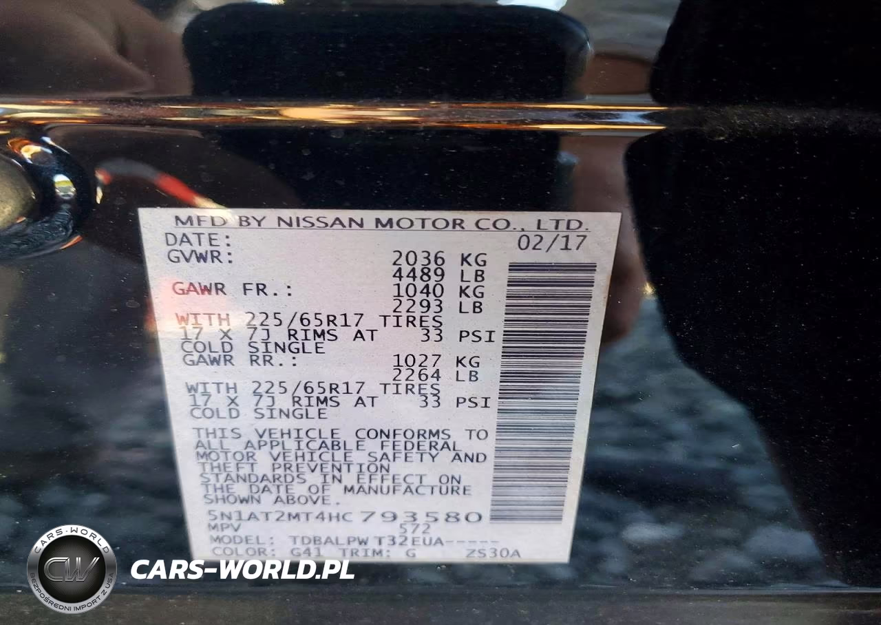 2017 Nissan Rogue S VIN:5N1AT2MT4HC793580 - 14