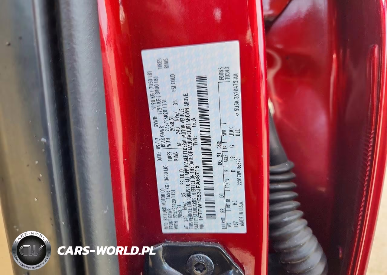 2018 Ford F150 Supercrew VIN:1FTFW1E53JFA68715 - 12