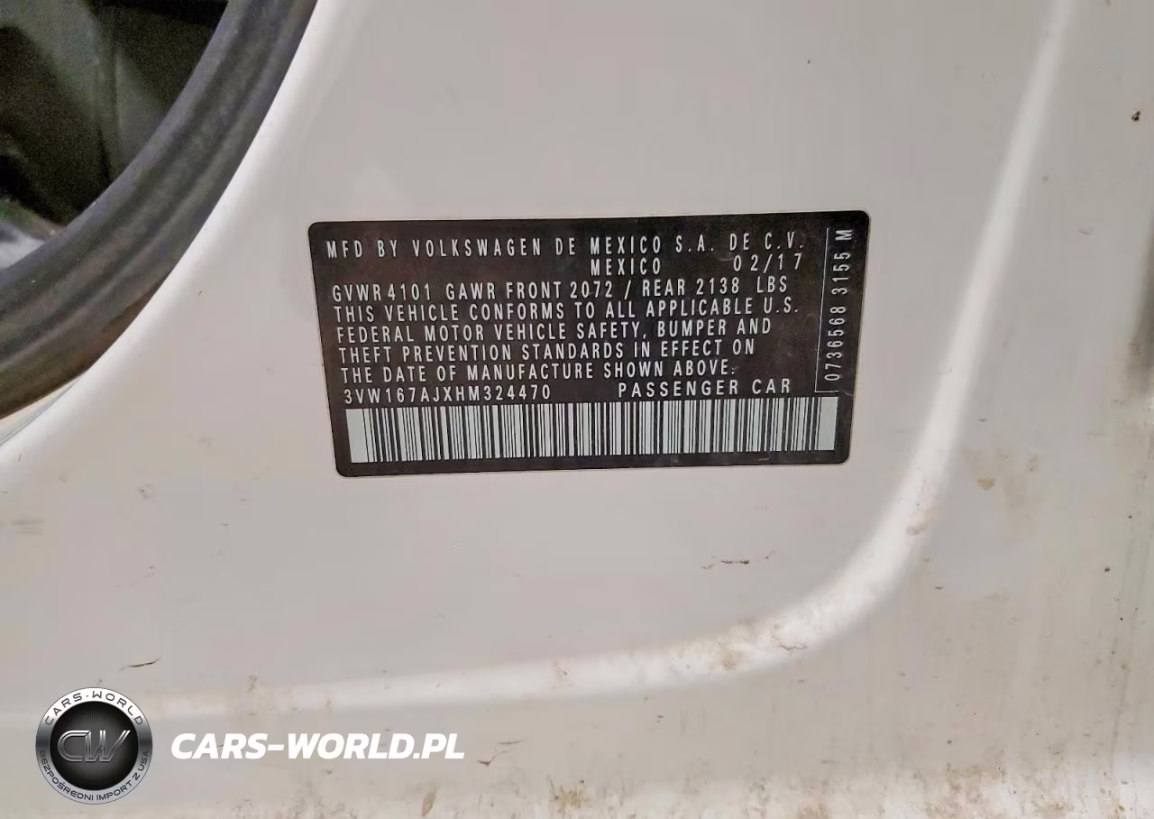2017 Volkswagen Jetta S VIN:3VW167AJXHM324470 - 12