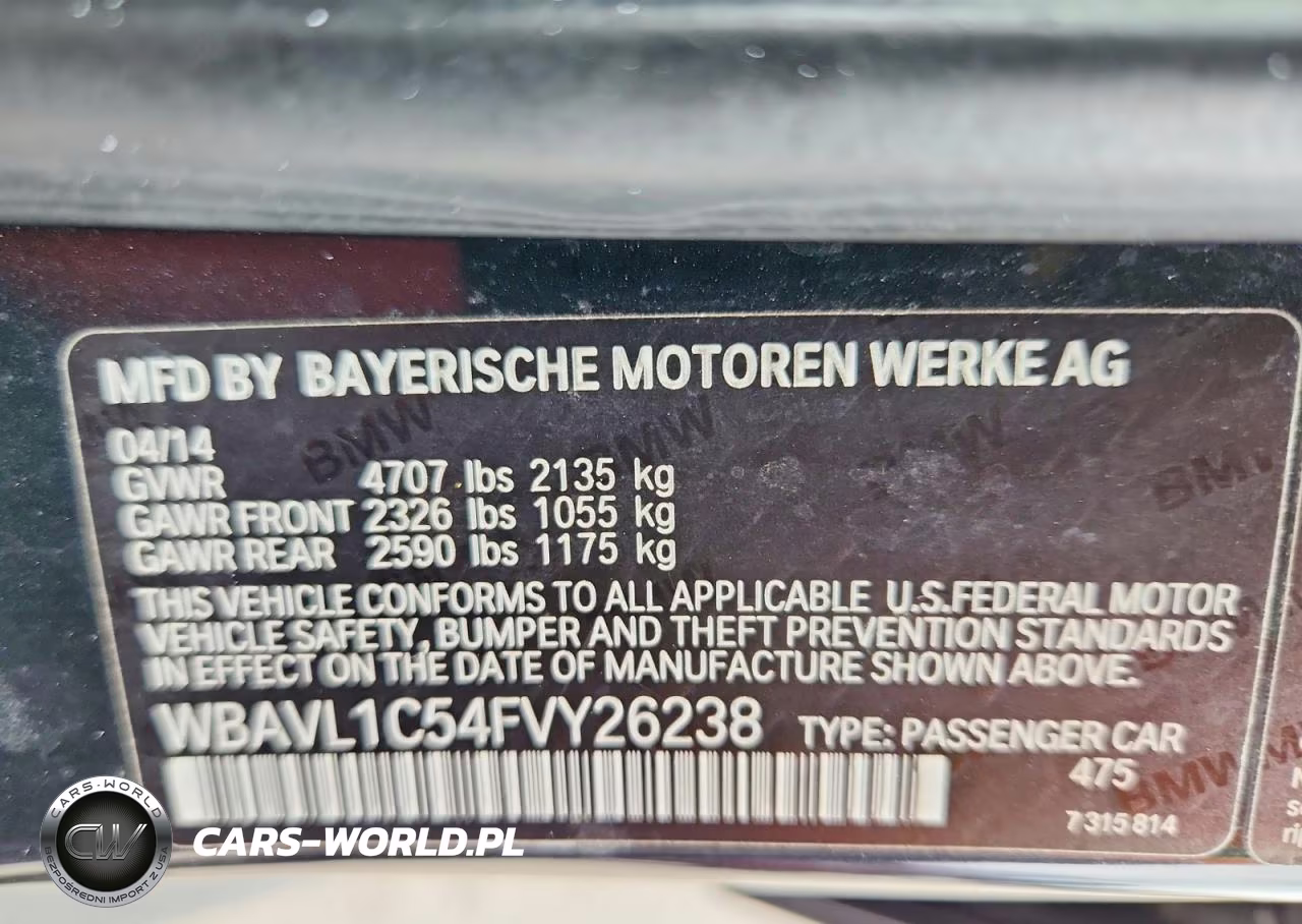 2015 BMW X1 xDrive28I VIN:WBAVL1C54FVY26238 - 14