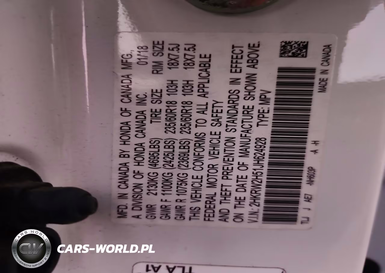 2018 Honda Cr-V Ex VIN:2HKRW2H51JH624928 - 14