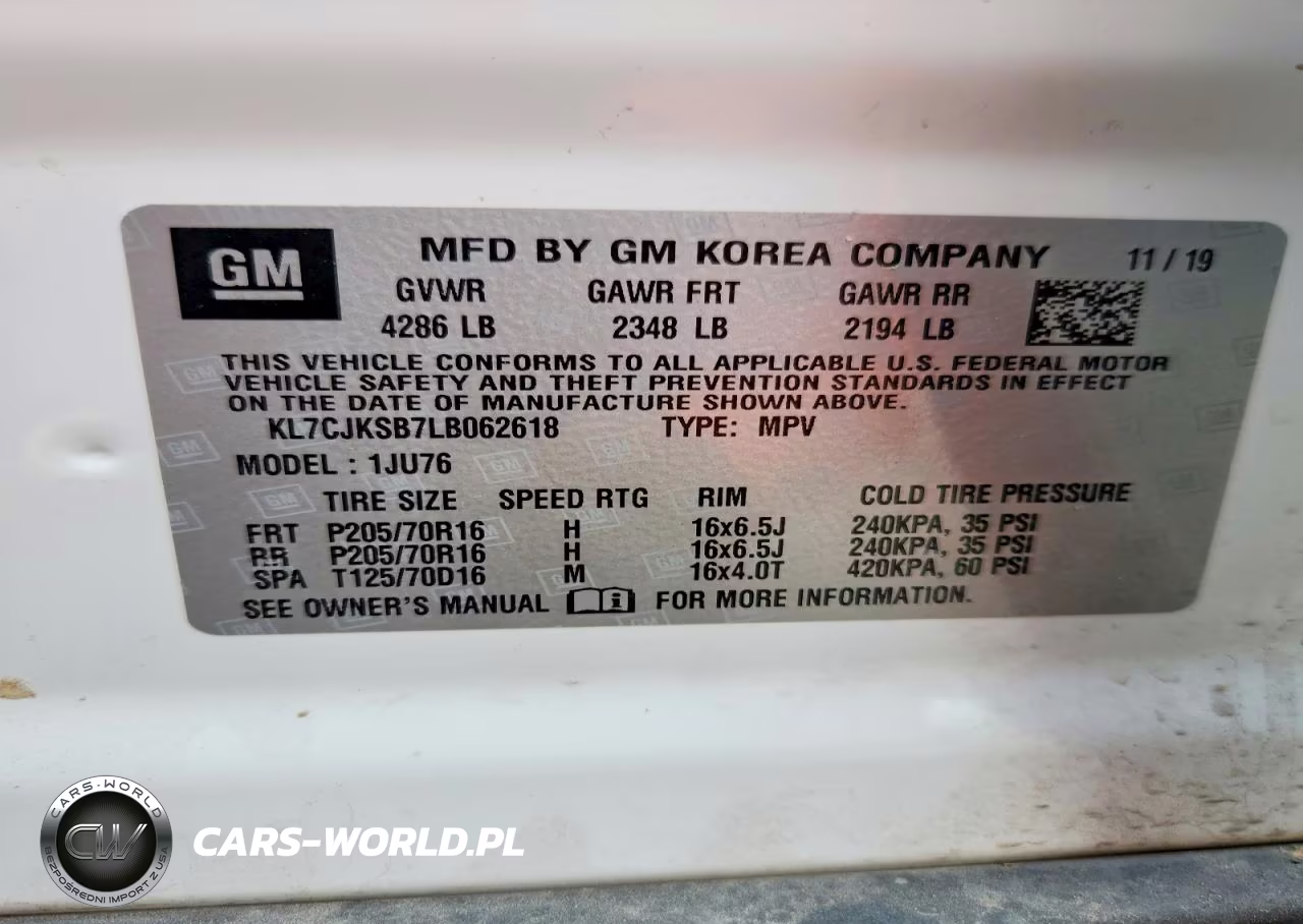 2020 Chevrolet Trax Ls VIN:KL7CJKSB7LB062618 - 13