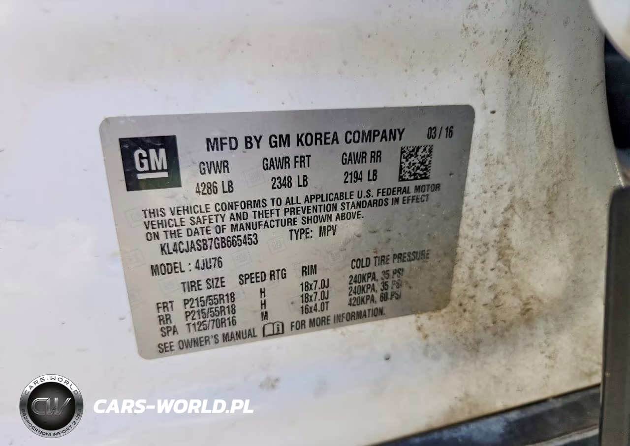 2016 Buick Encore VIN:KL4CJASB7GB665453 - 12