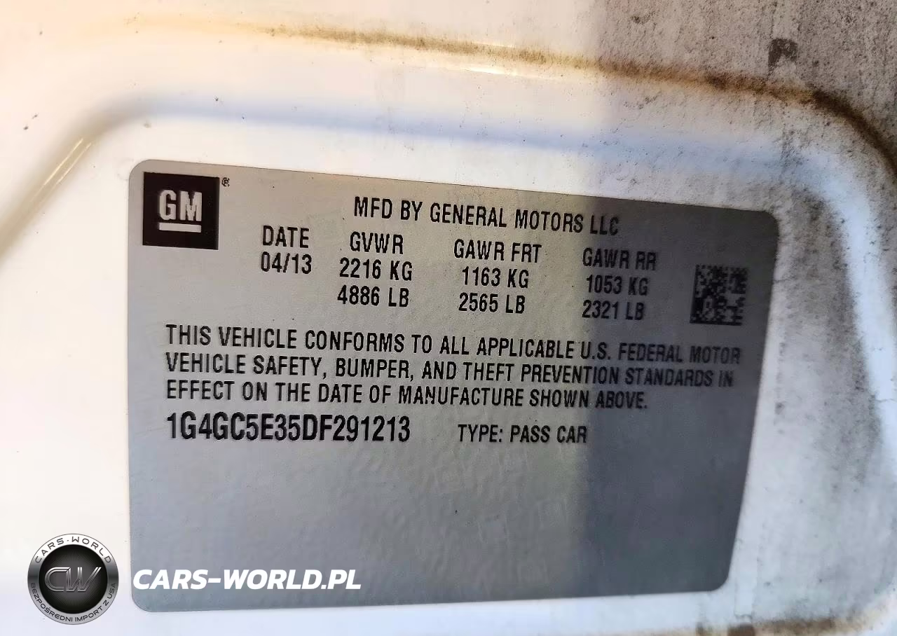 2013 Buick Lacrosse VIN:1G4GC5E35DF291213 - 12
