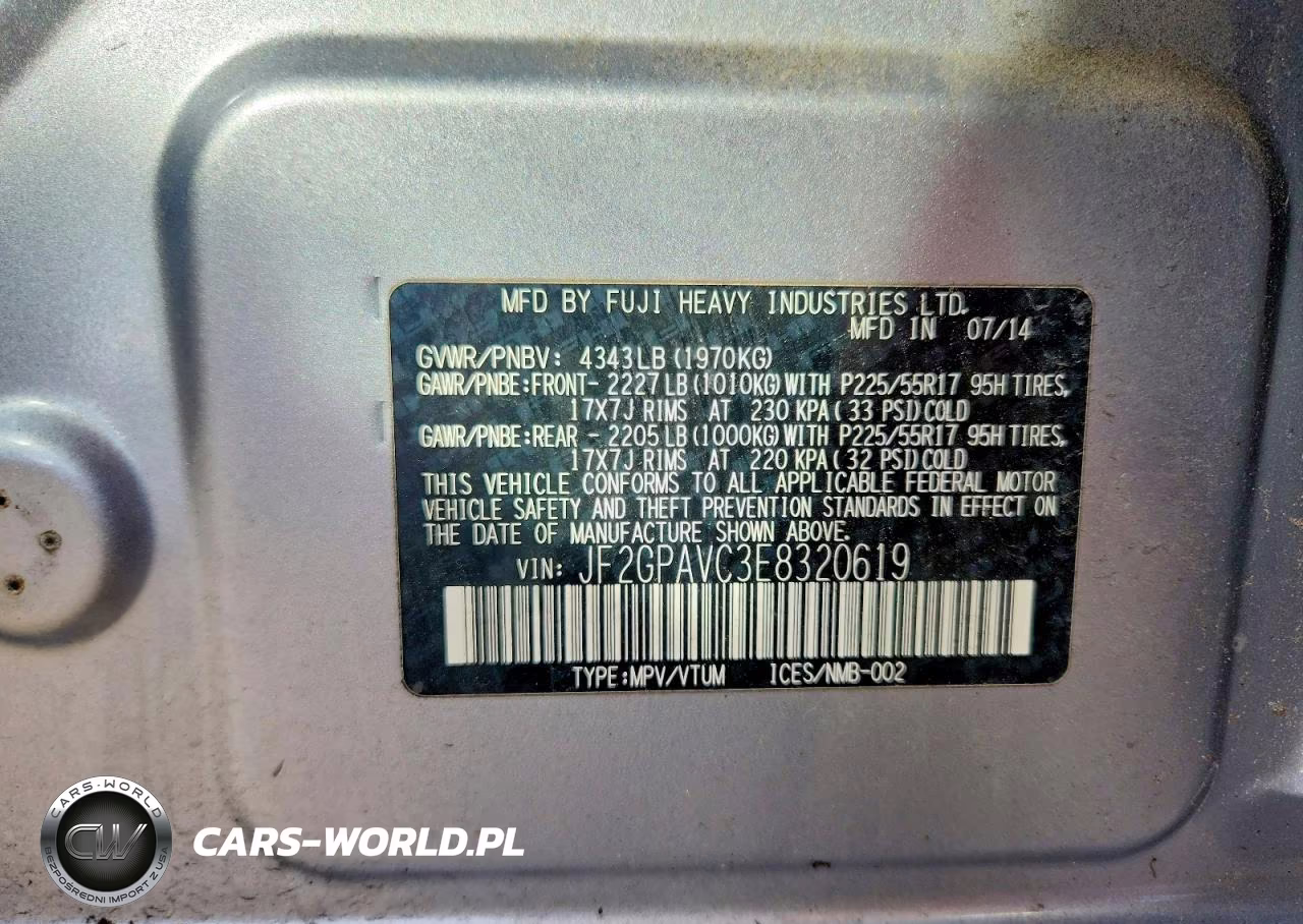 2014 Subaru Xv Crosstrek 2.0 Premium VIN:JF2GPAVC3E8320619 - 12