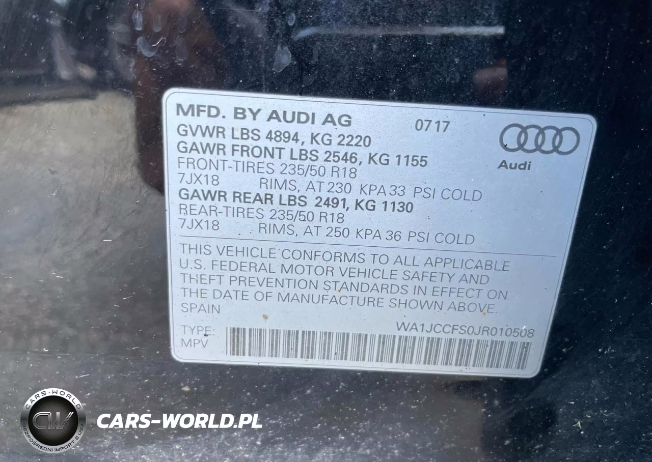 2018 Audi Q3 Premium Plus VIN:WA1JCCFS0JR010508 - 10