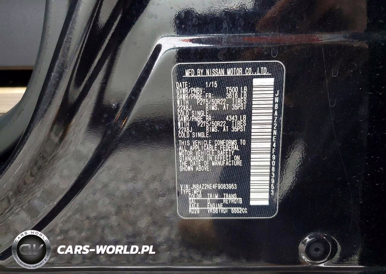 2015 Infiniti Qx80 Base VIN:JN8AZ2NE4F9083953 - 14
