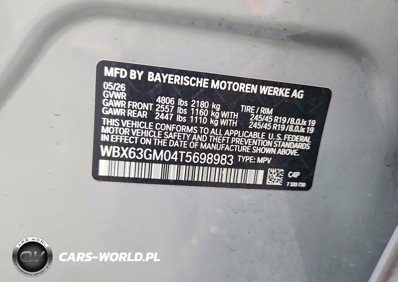 2026 B M W X Series X2 4D Suv 28I xDrive Msport VIN:WBX63GM04T5698983 - 12