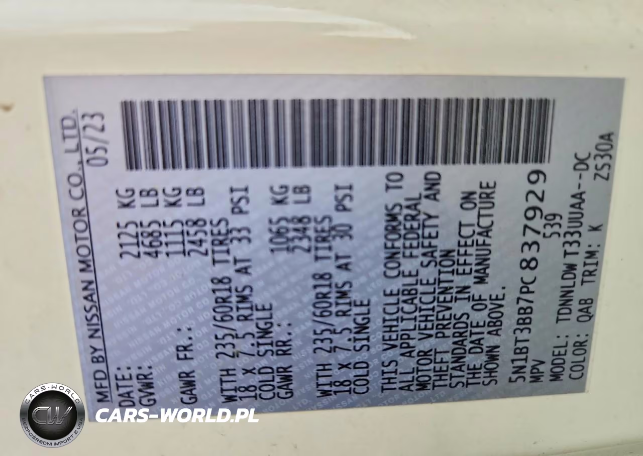 2023 Nissan Rogue Sv VIN:5N1BT3BB7PC837929 - 14