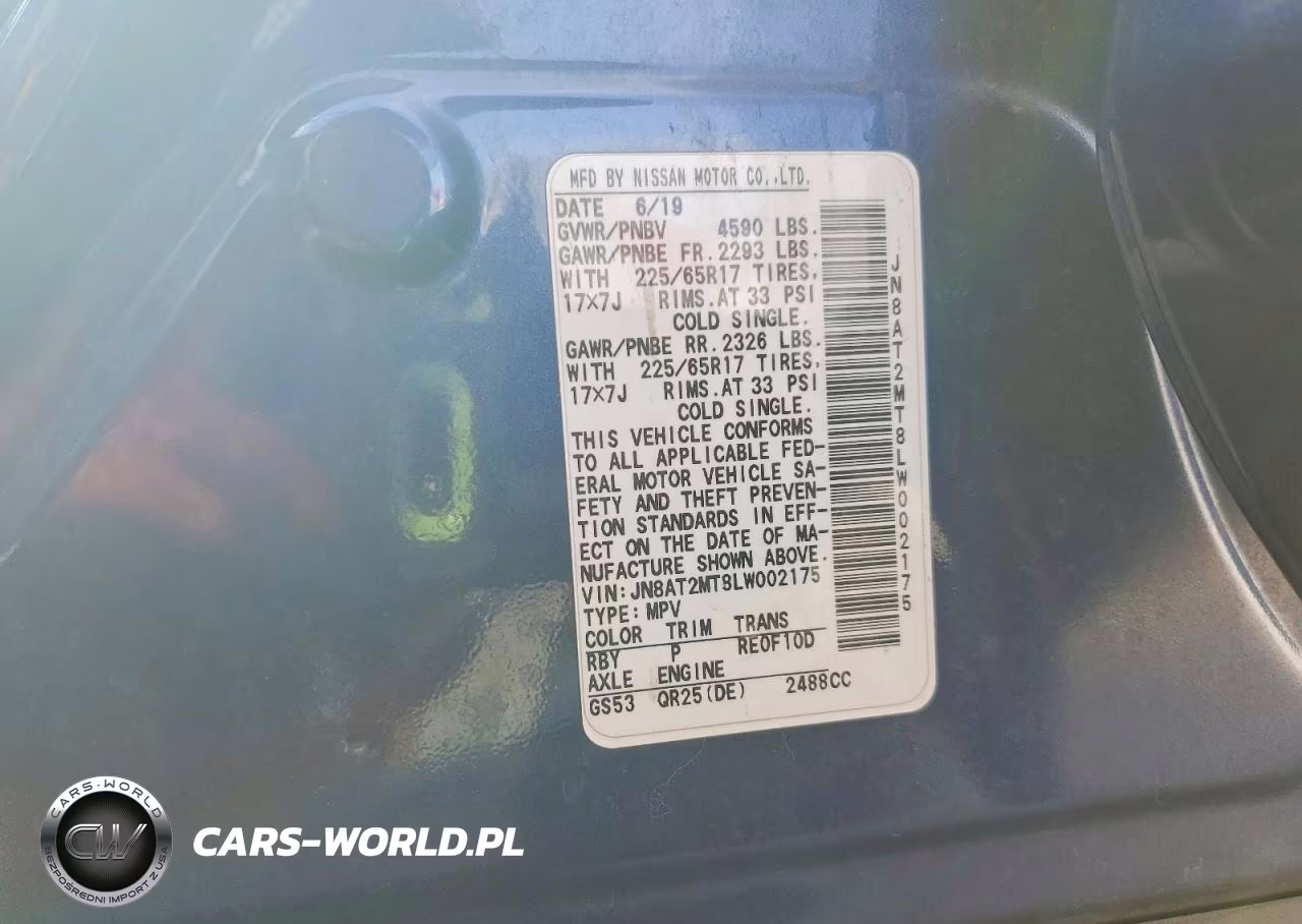 2020 Nissan Rogue Sv VIN:JN8AT2MT8LW002175 - 12
