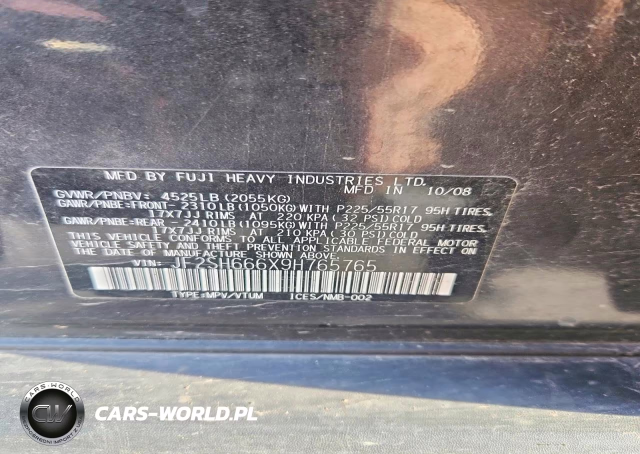 2009 Subaru Forester 2.5Xt Limited VIN:JF2SH666X9H765765 - 13
