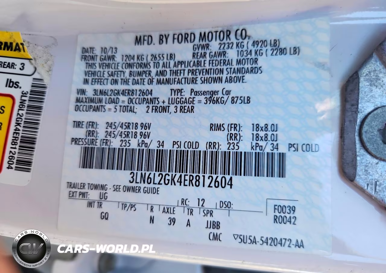 2014 Lincoln Mkz VIN:3LN6L2GK4ER812604 - 12