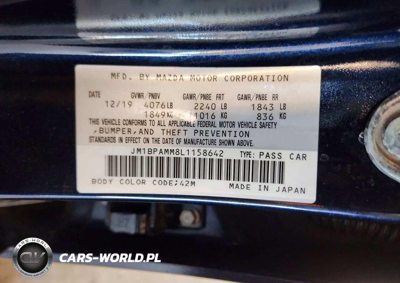 2020 Mazda 3 Preferred VIN:JM1BPAMM8L1158642 - 12