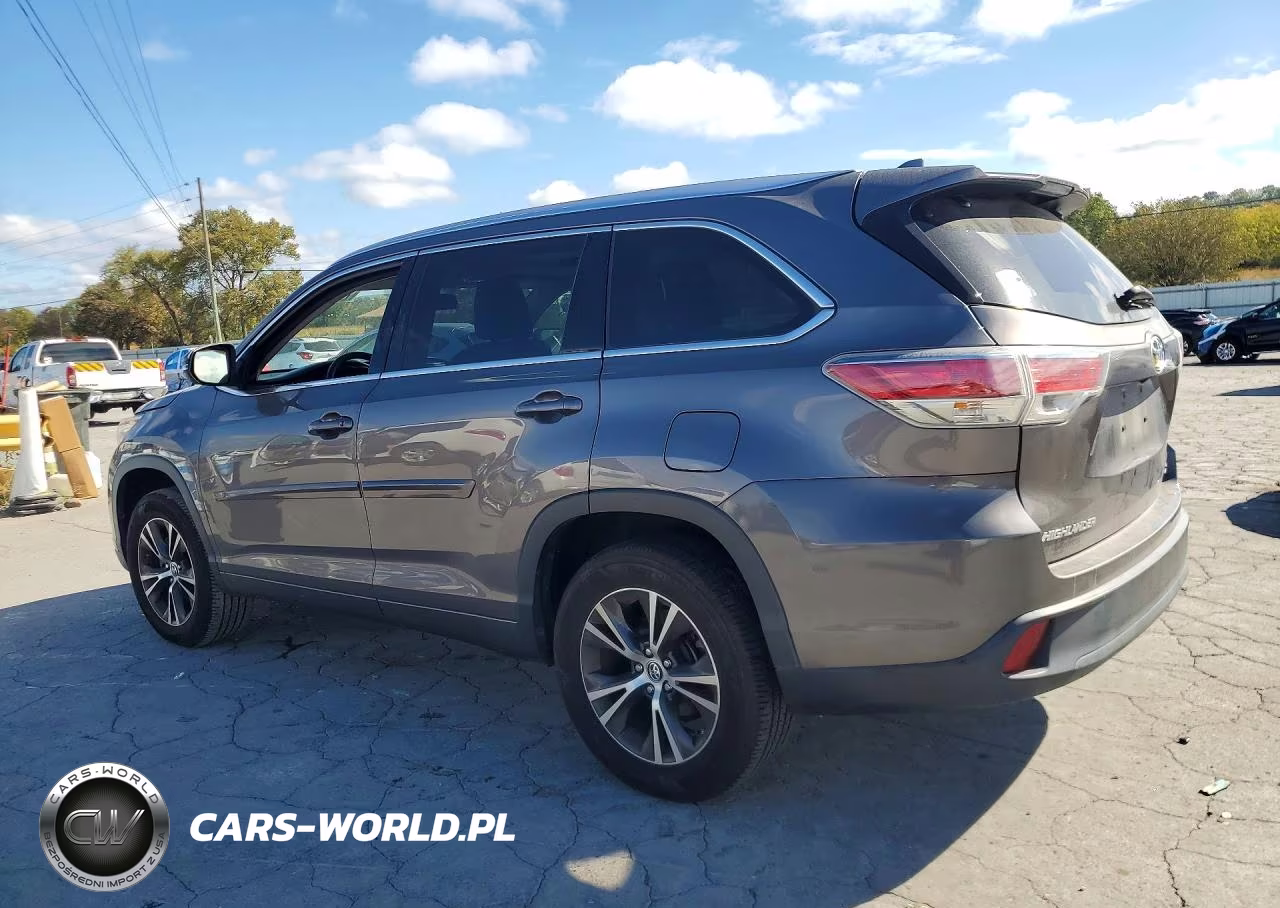 2016 Toyota Highlander Xle VIN:5TDKKRFH6GS140467 - 2
