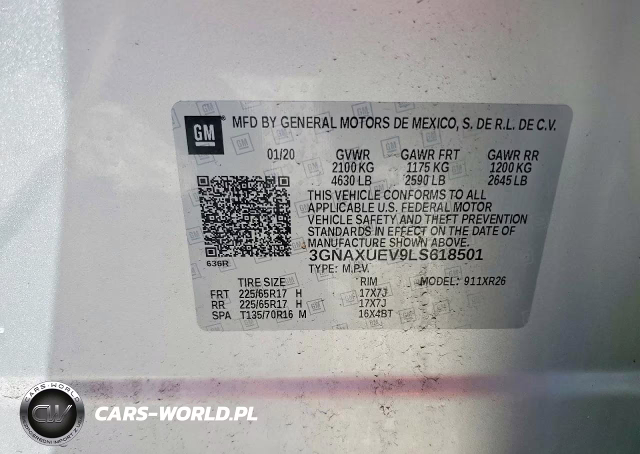 2020 Chevrolet Equinox Lt VIN:3GNAXUEV9LS618501 - 13