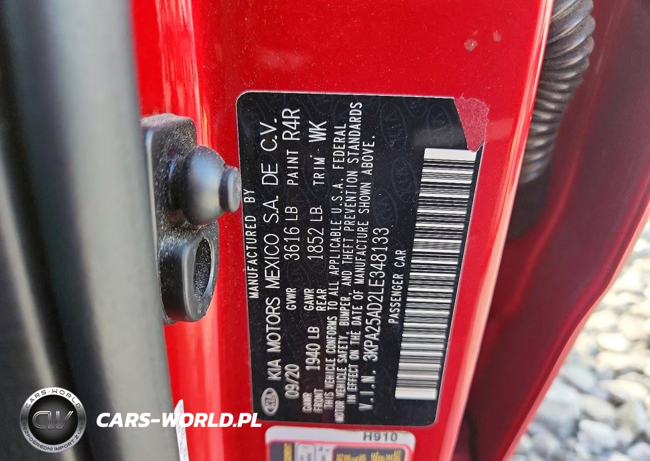 2020 Kia Rio 5-Door S VIN:3KPA25AD2LE348133 - 12