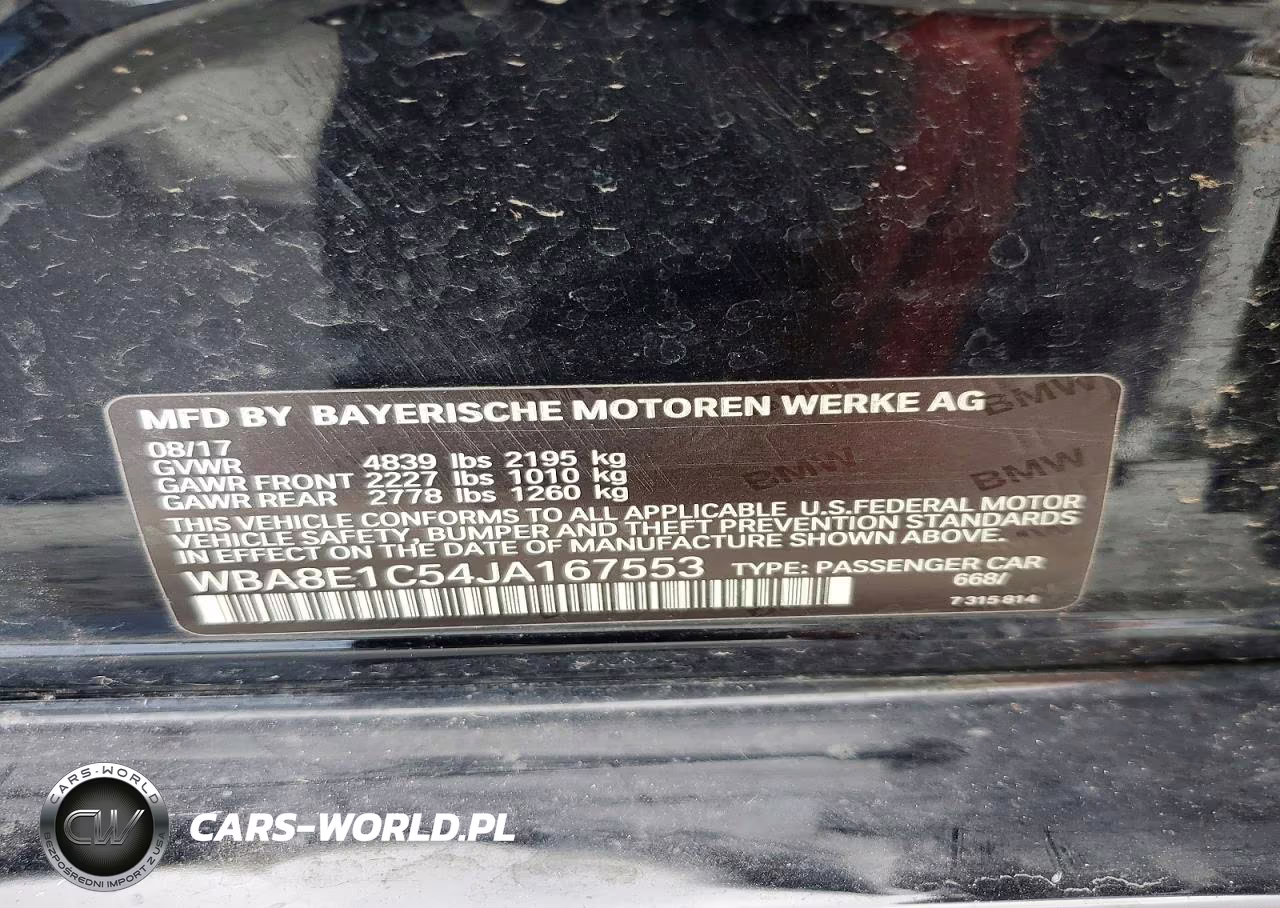 2018 BMW 330E VIN:WBA8E1C54JA167553 - 12