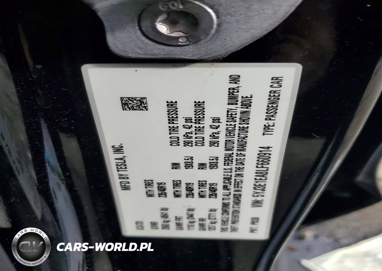 2020 Tesla Model 3 VIN:5YJ3E1EA8LF660914 - 13