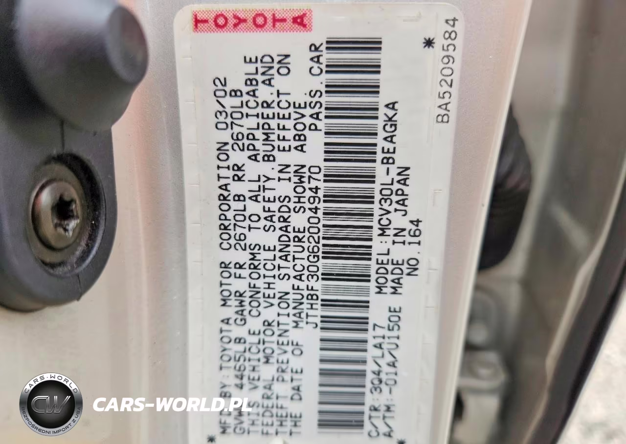 2002 Lexus Es 300 VIN:JTHBF30G620049470 - 12