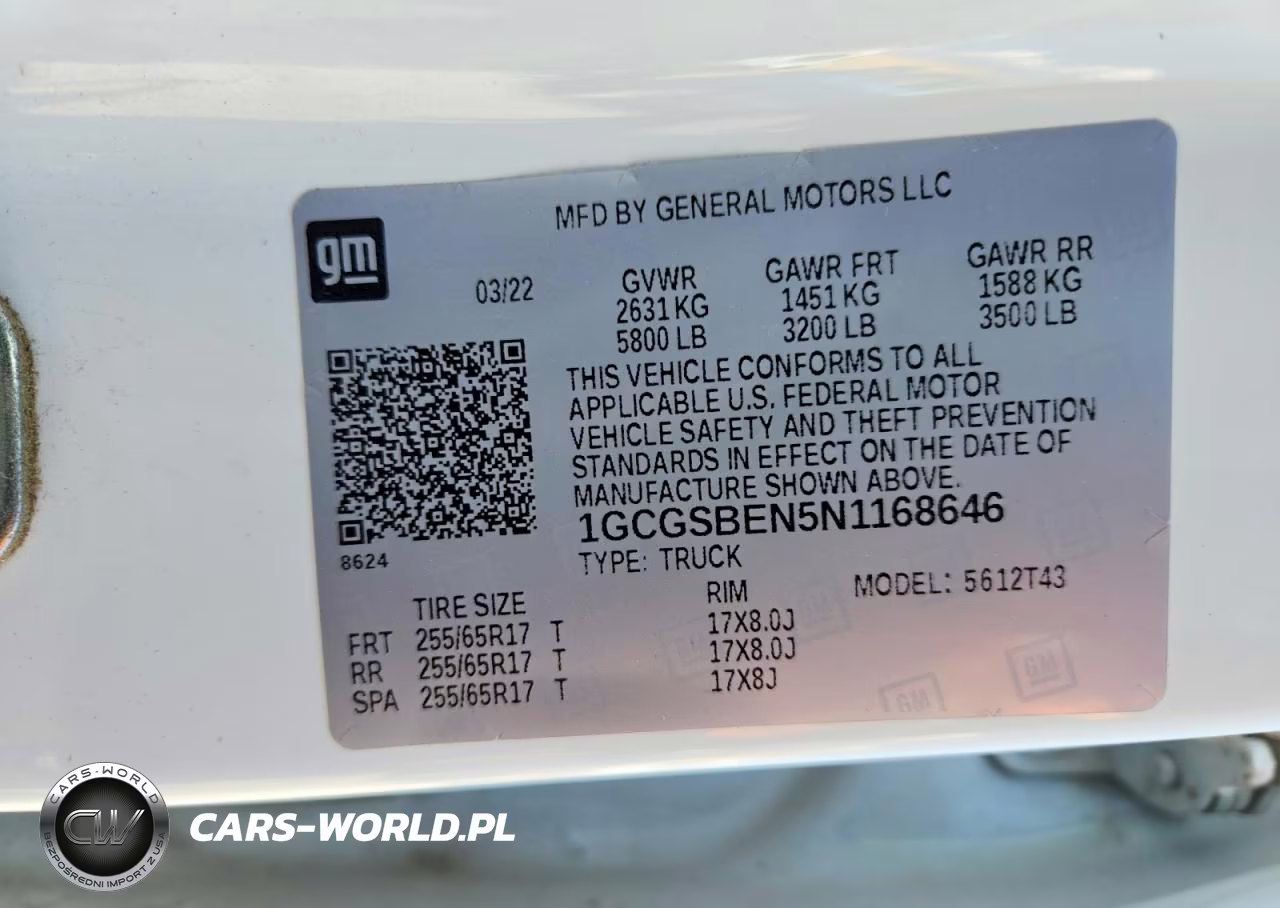 2022 Chevrolet Colorado VIN:1GCGSBEN5N1168646 - 12