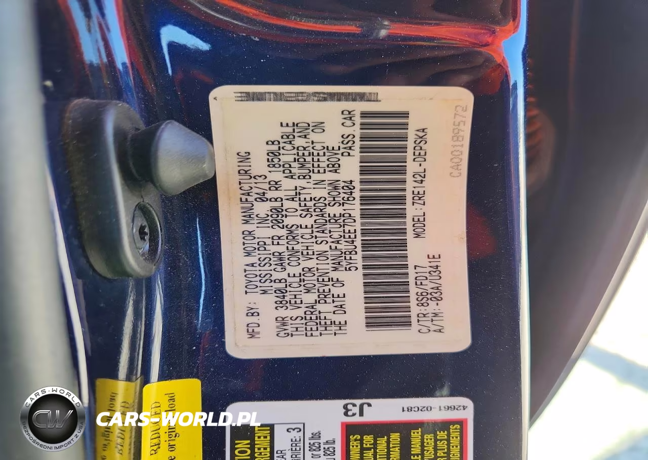 2013 Toyota Corolla S VIN:5YFBU4EE7DP176404 - 12