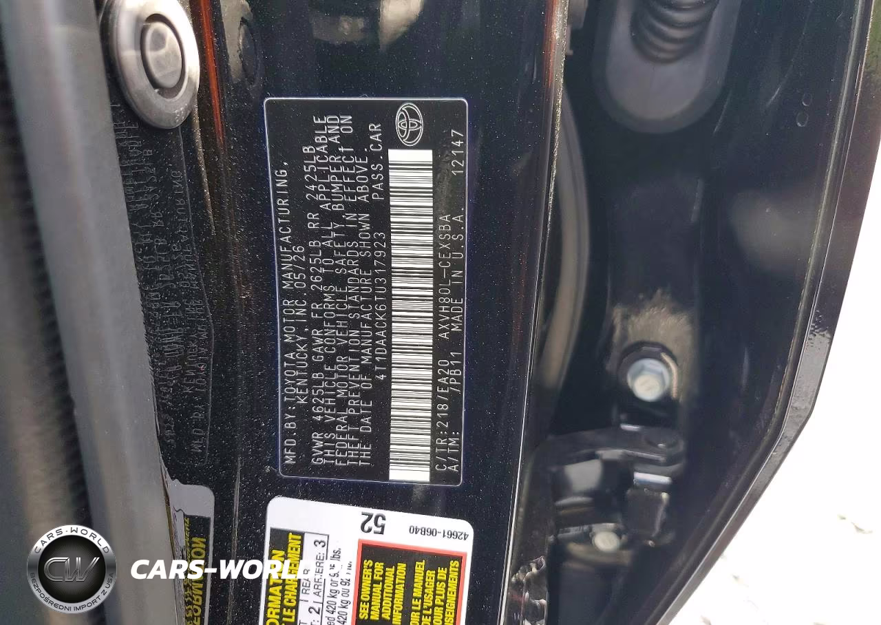 2026 Toyota Camry Se VIN:4T1DAACK6TU317923 - 13