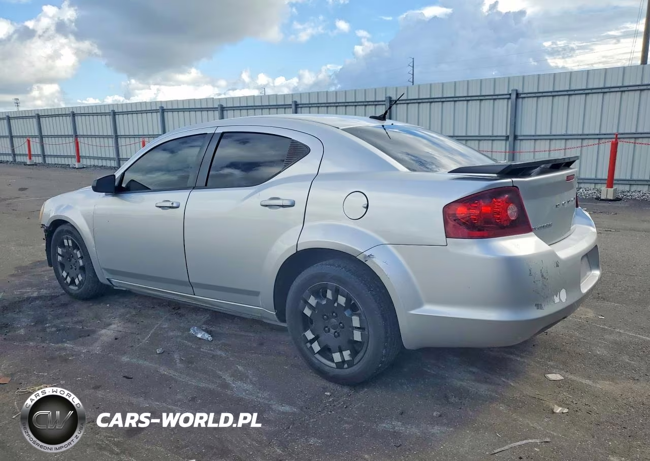 2012 Dodge Avenger Se VIN:1C3CDZAB0CN136257 - 2